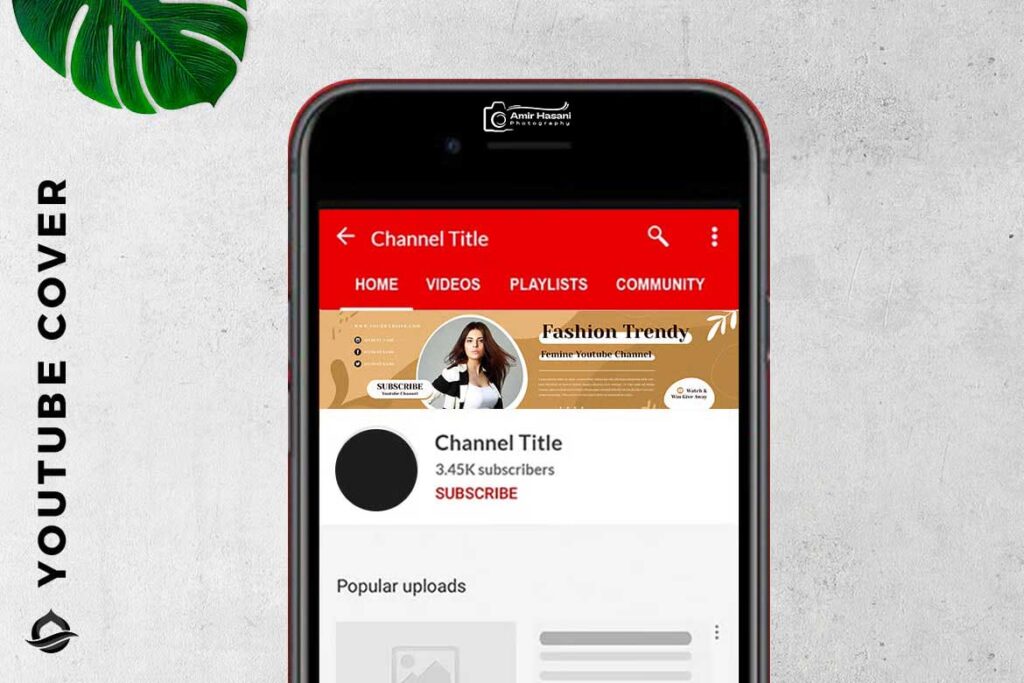 دانلود بنر یوتیوب استایل فشن