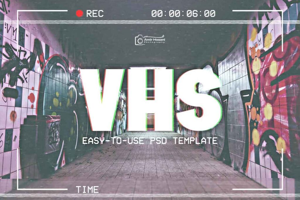 دانلود قالب VHS فتوشاپ