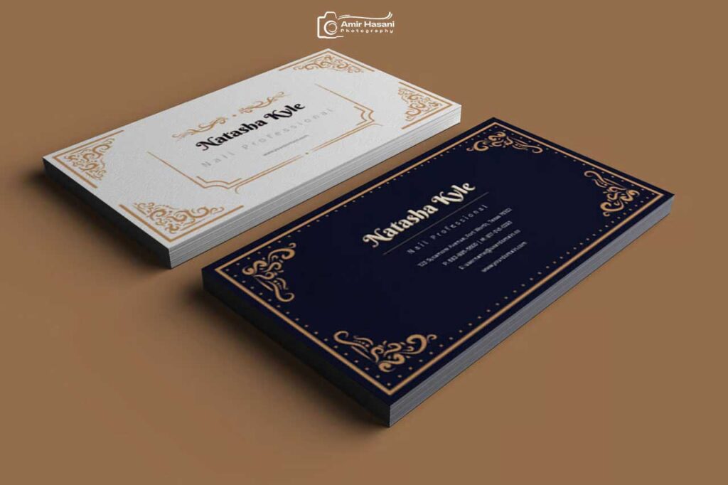 دانلود کارت ویزیت حرفه‌ای سالن ناخن