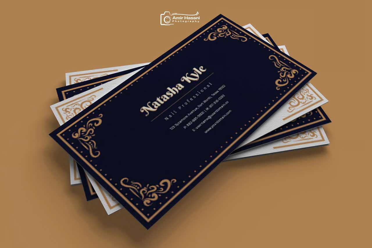 دانلود کارت ویزیت حرفه‌ای سالن ناخن