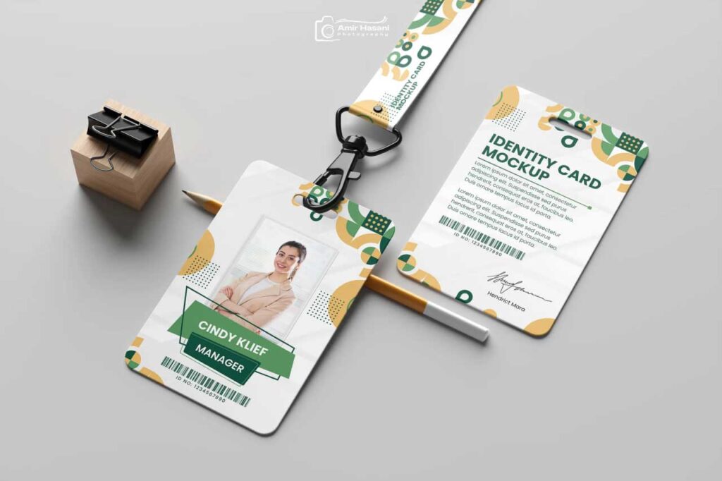 دانلود موکاپ کارت شناسایی حرفه‌ ای