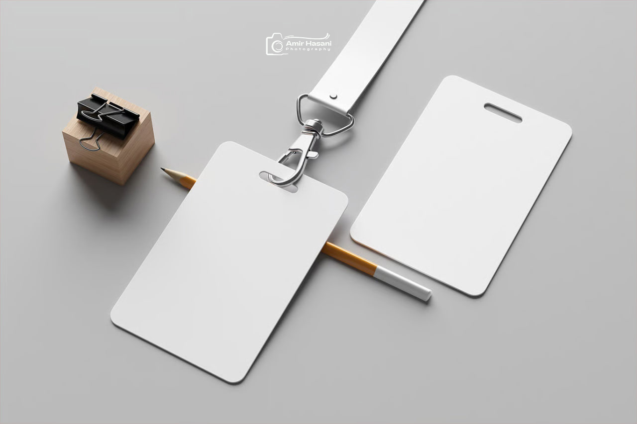 دانلود موکاپ کارت شناسایی حرفه‌ ای
