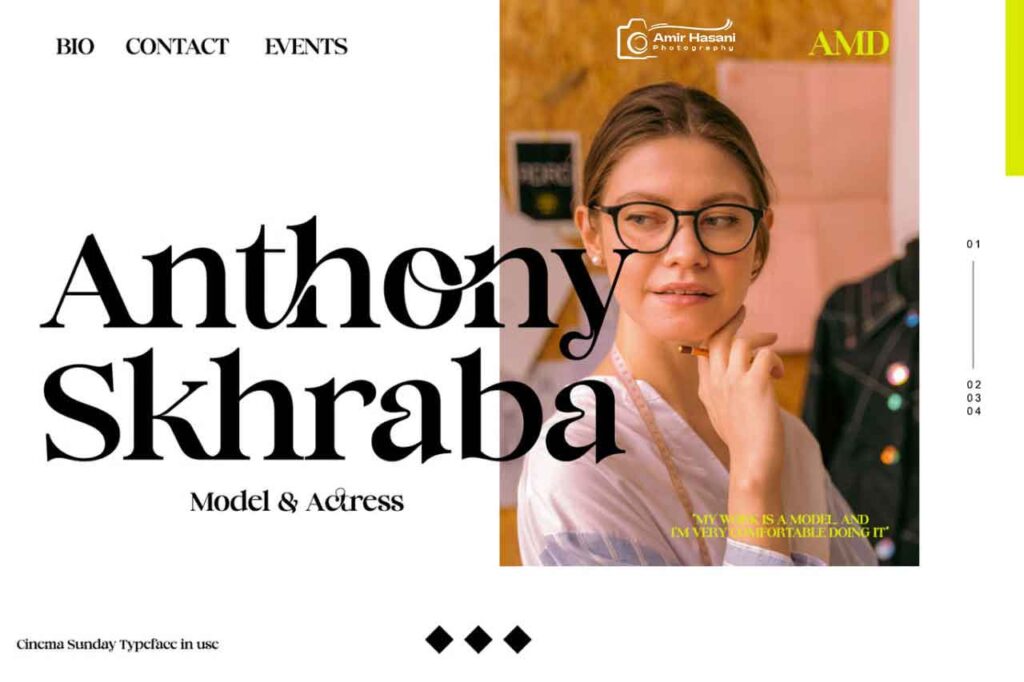 فونت فانتزی Cinema Sunday