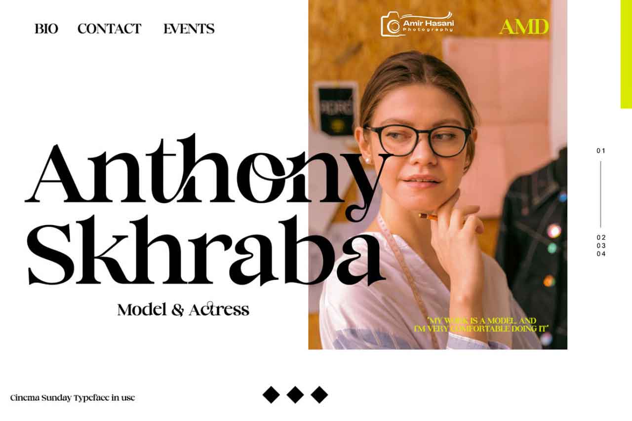 فونت فانتزی Cinema Sunday