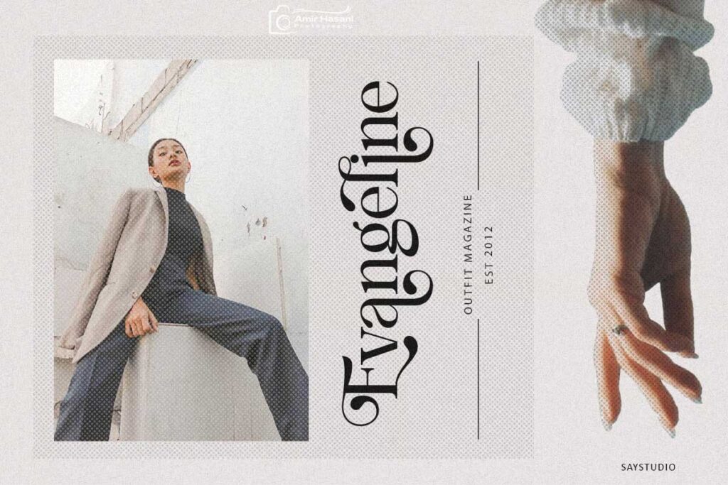 دانلود فونت لاکچری Blue Mirage