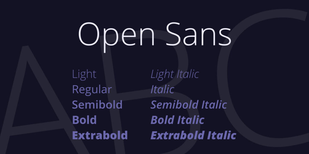 فونت Open Sans