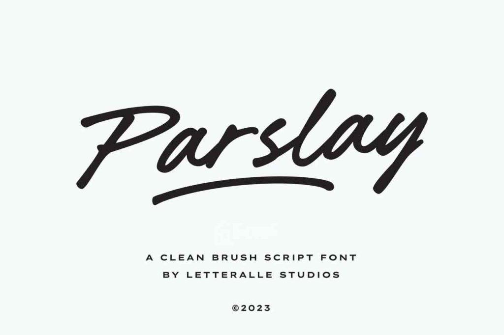 دانلود فونت انگلیسی تحریری Parslay