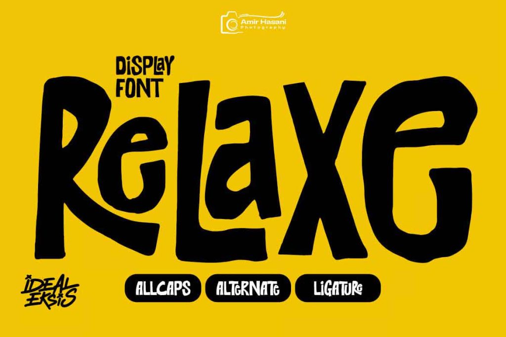 دانلود فونت نمایشی Relaxe