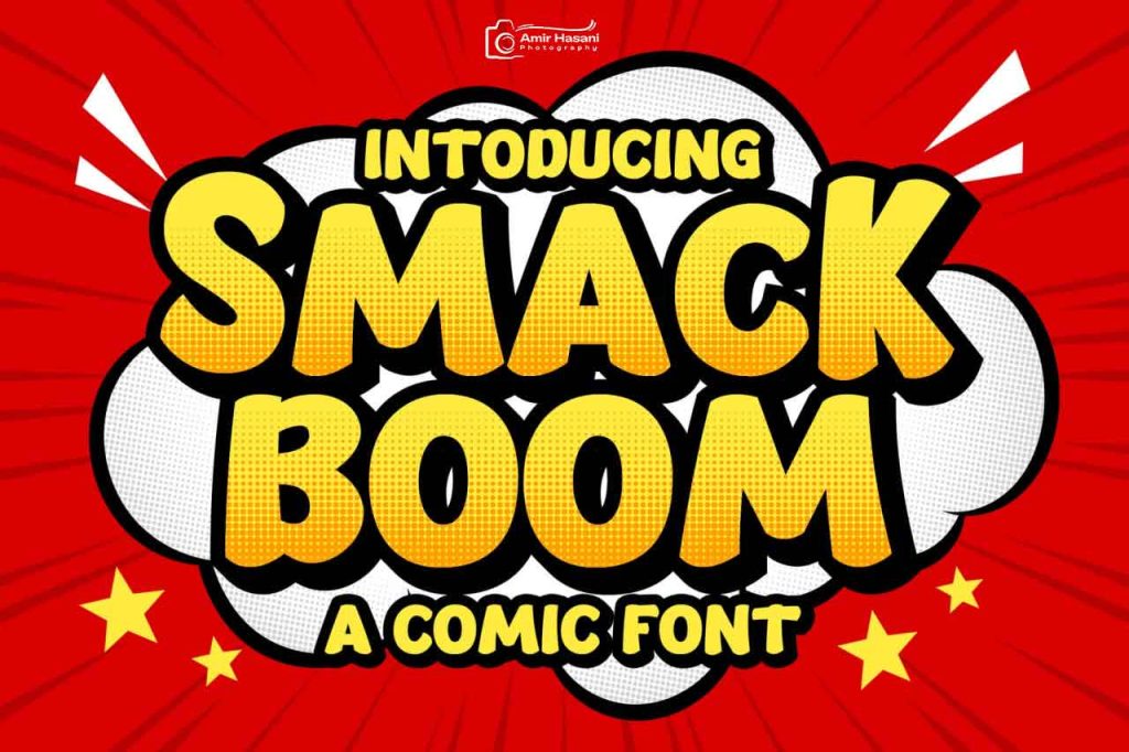 دانلود فونت کارتونی Smack Boom