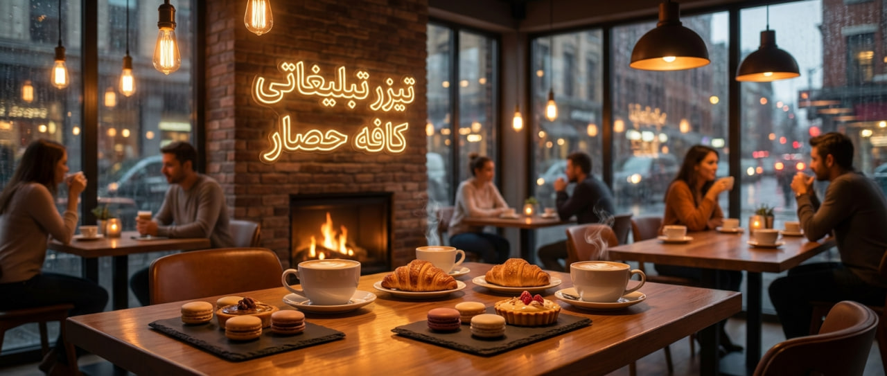 تیزر تبلیغاتی کافه حصار