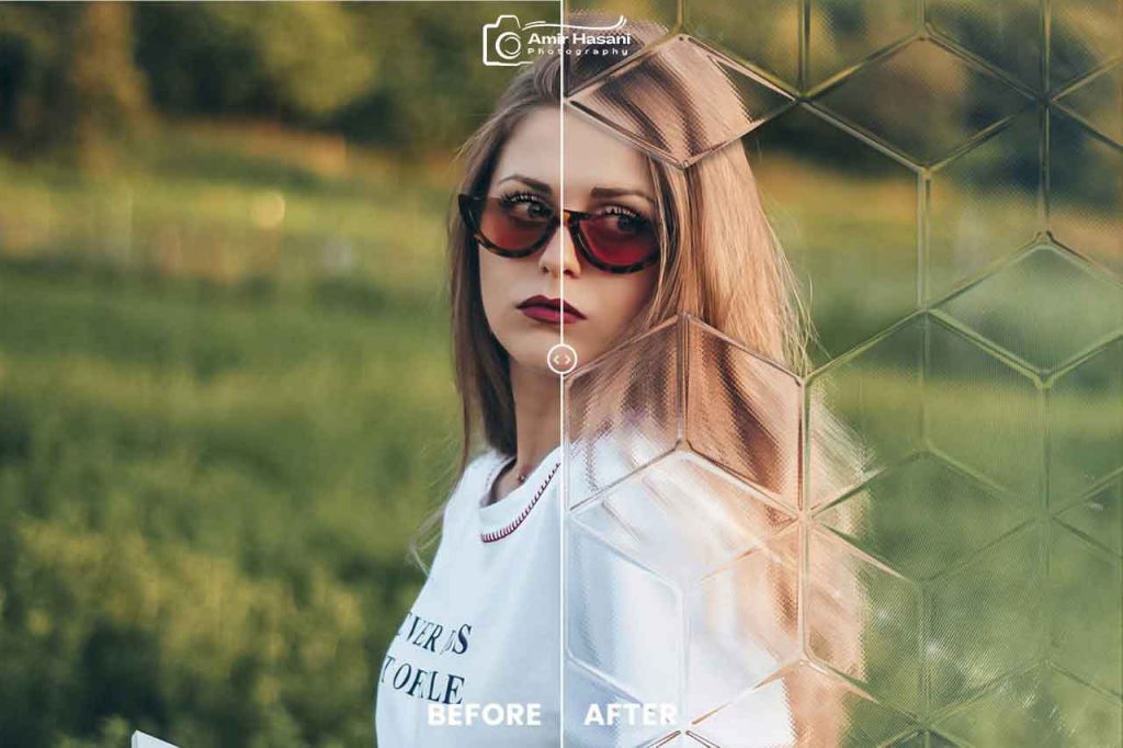 دانلود افکت عکس چهره Fractal Glass،حرفه ای برای فتوشاپ